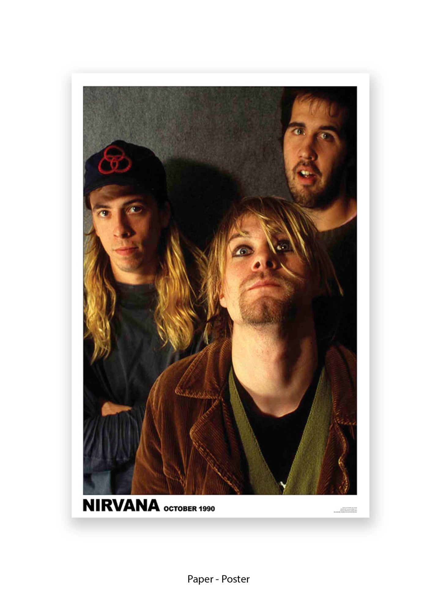 Nirvana - Band, October 1990 - Poster