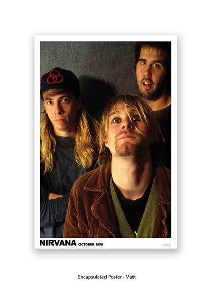 Nirvana - Band, October 1990 - Poster