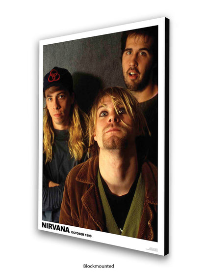 Nirvana - Band, October 1990 - Poster
