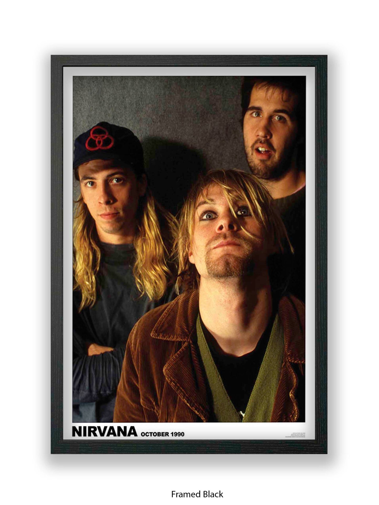 Nirvana - Band, October 1990 - Poster