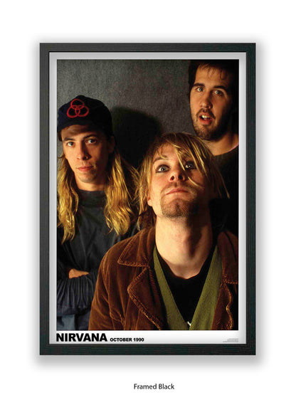 Nirvana - Band, October 1990 - Poster