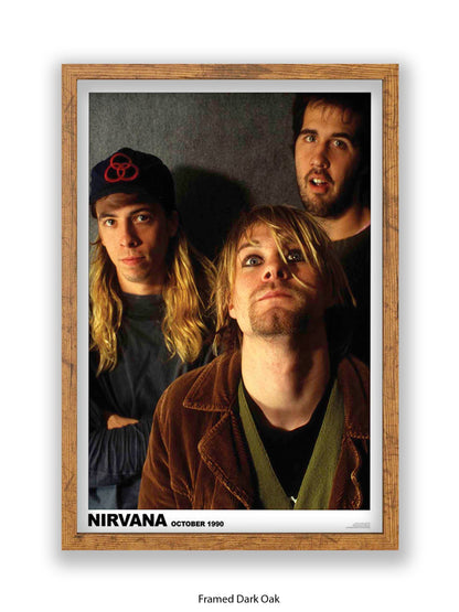 Nirvana - Band, October 1990 - Poster
