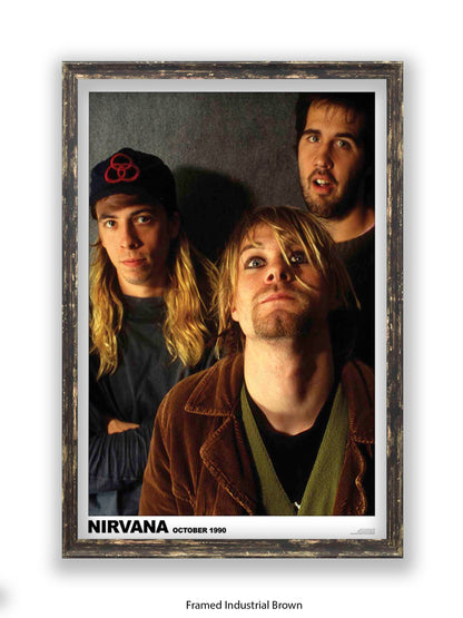 Nirvana - Band, October 1990 - Poster