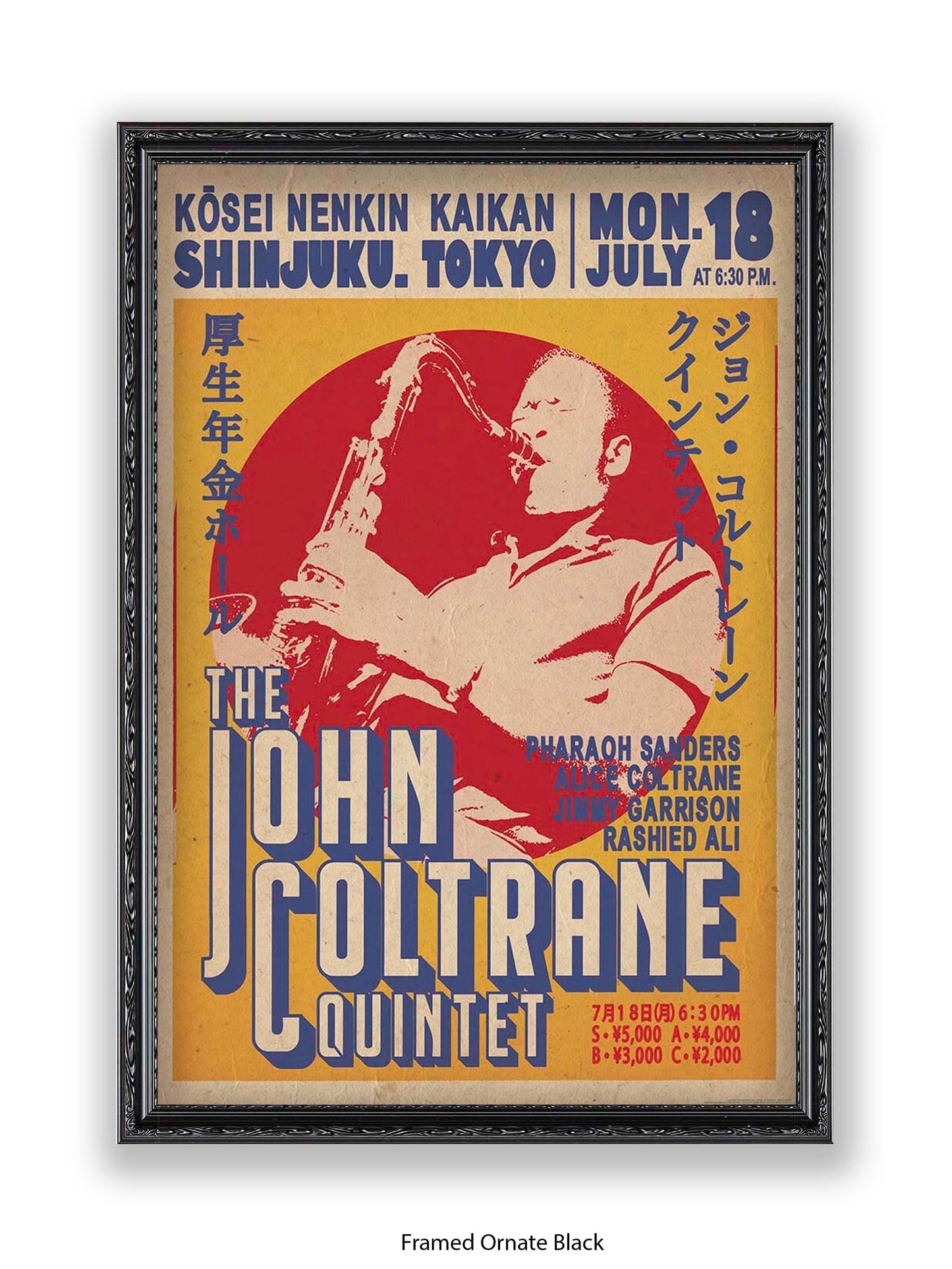 John Coltrane Quintet - Tokyo - Poster