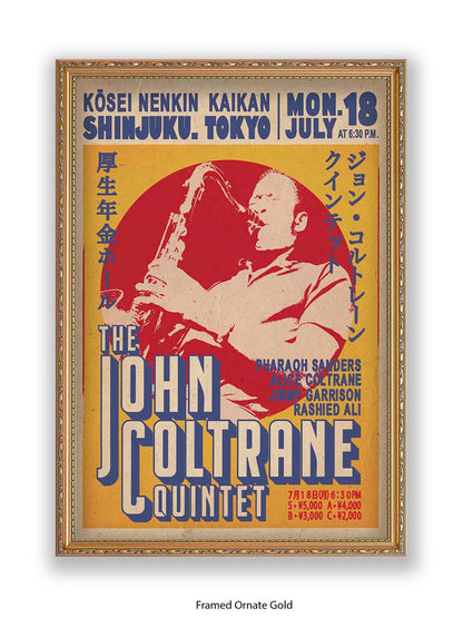 John Coltrane Quintet - Tokyo - Poster