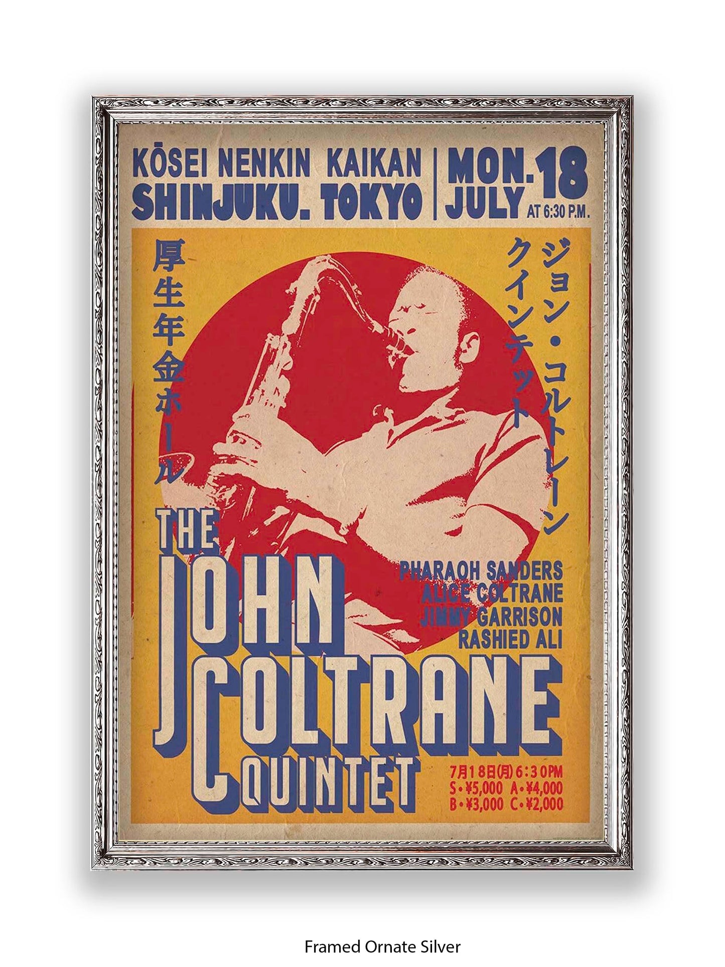 John Coltrane Quintet - Tokyo - Poster