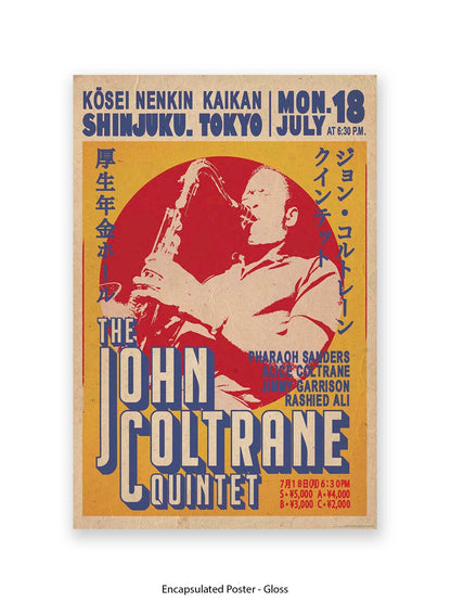 John Coltrane Quintet - Tokyo - Poster