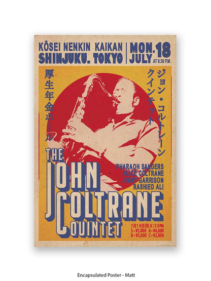 John Coltrane Quintet - Tokyo - Poster