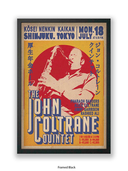 John Coltrane Quintet - Tokyo - Poster