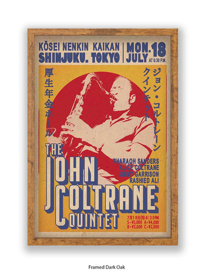 John Coltrane Quintet - Tokyo - Poster