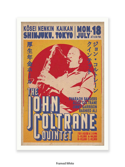 John Coltrane Quintet - Tokyo - Poster