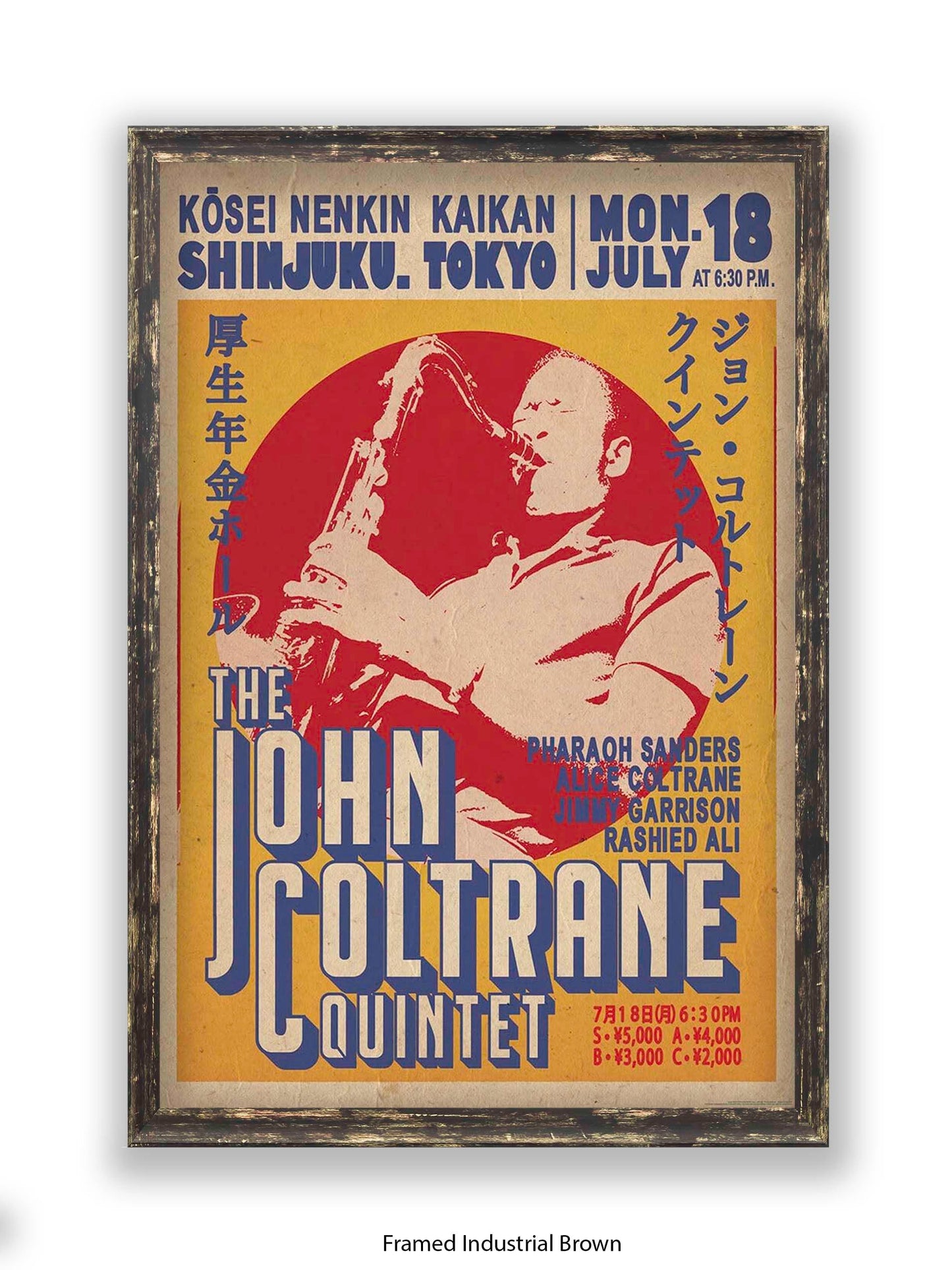 John Coltrane Quintet - Tokyo - Poster