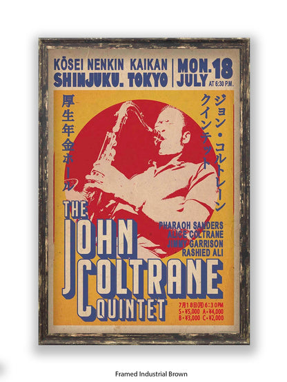 John Coltrane Quintet - Tokyo - Poster