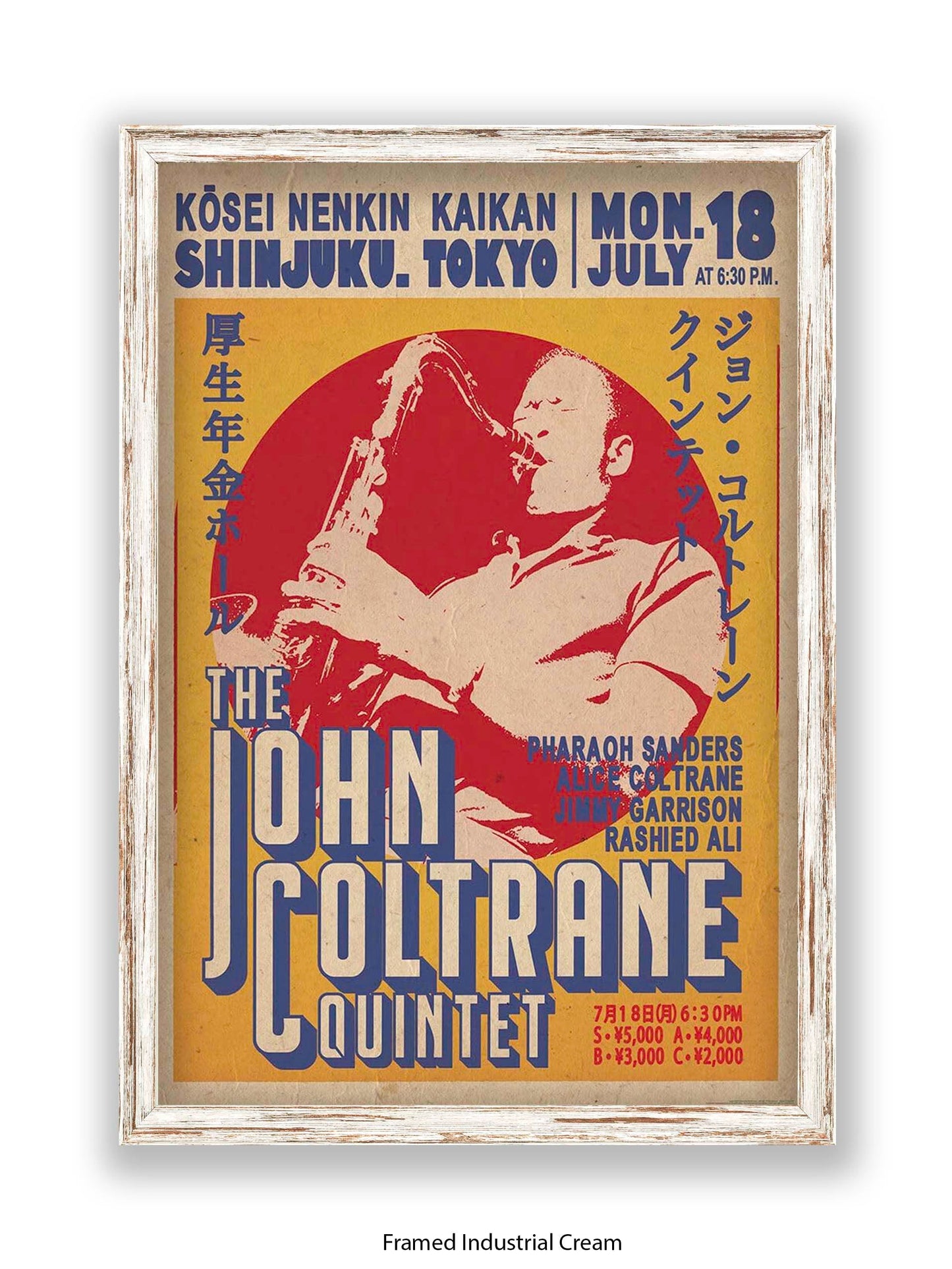 John Coltrane Quintet - Tokyo - Poster