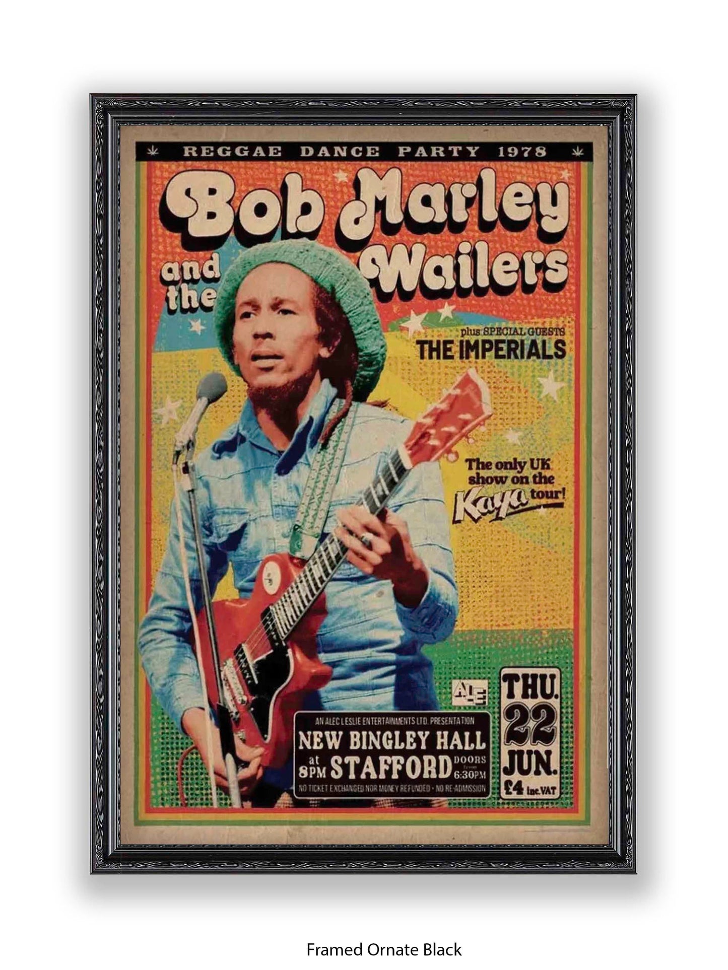 Bob Marley and The Wailers - Reggae Dance Party 1978 - Poster