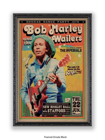 Bob Marley and The Wailers - Reggae Dance Party 1978 - Poster