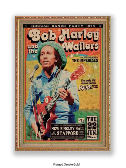 Bob Marley and The Wailers - Reggae Dance Party 1978 - Poster