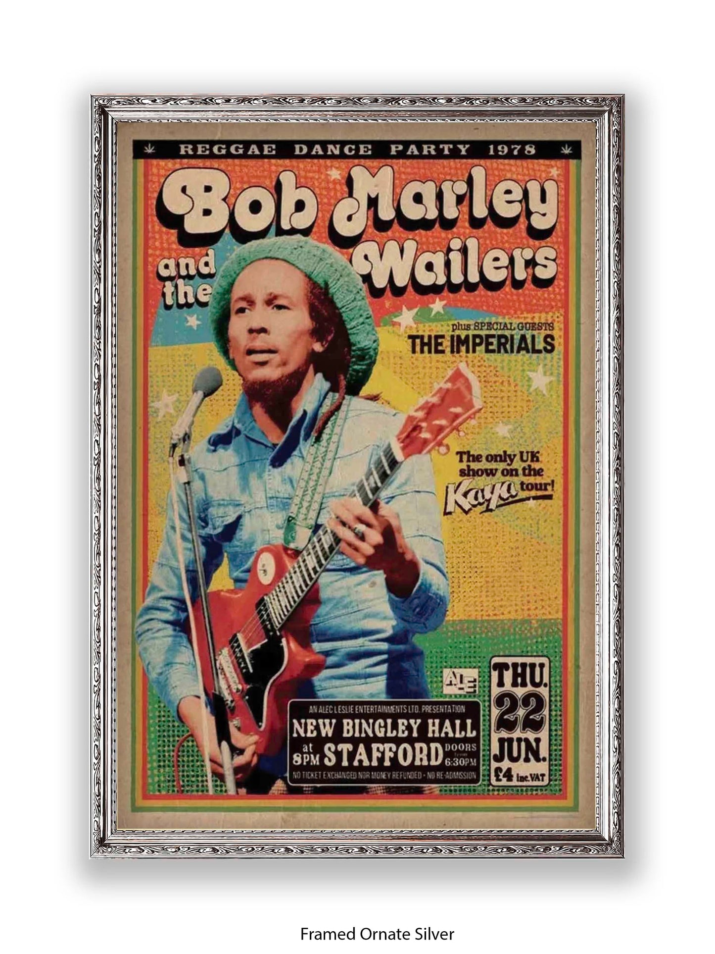 Bob Marley and The Wailers - Reggae Dance Party 1978 - Poster