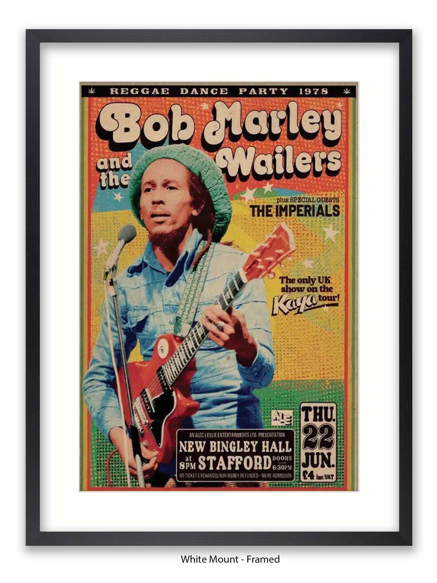Bob Marley and The Wailers - Reggae Dance Party 1978 - Poster