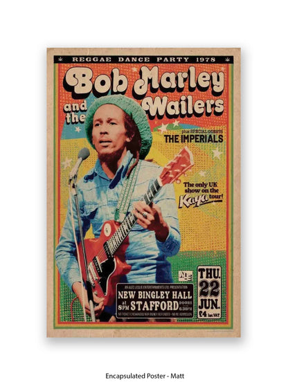 Bob Marley and The Wailers - Reggae Dance Party 1978 - Poster