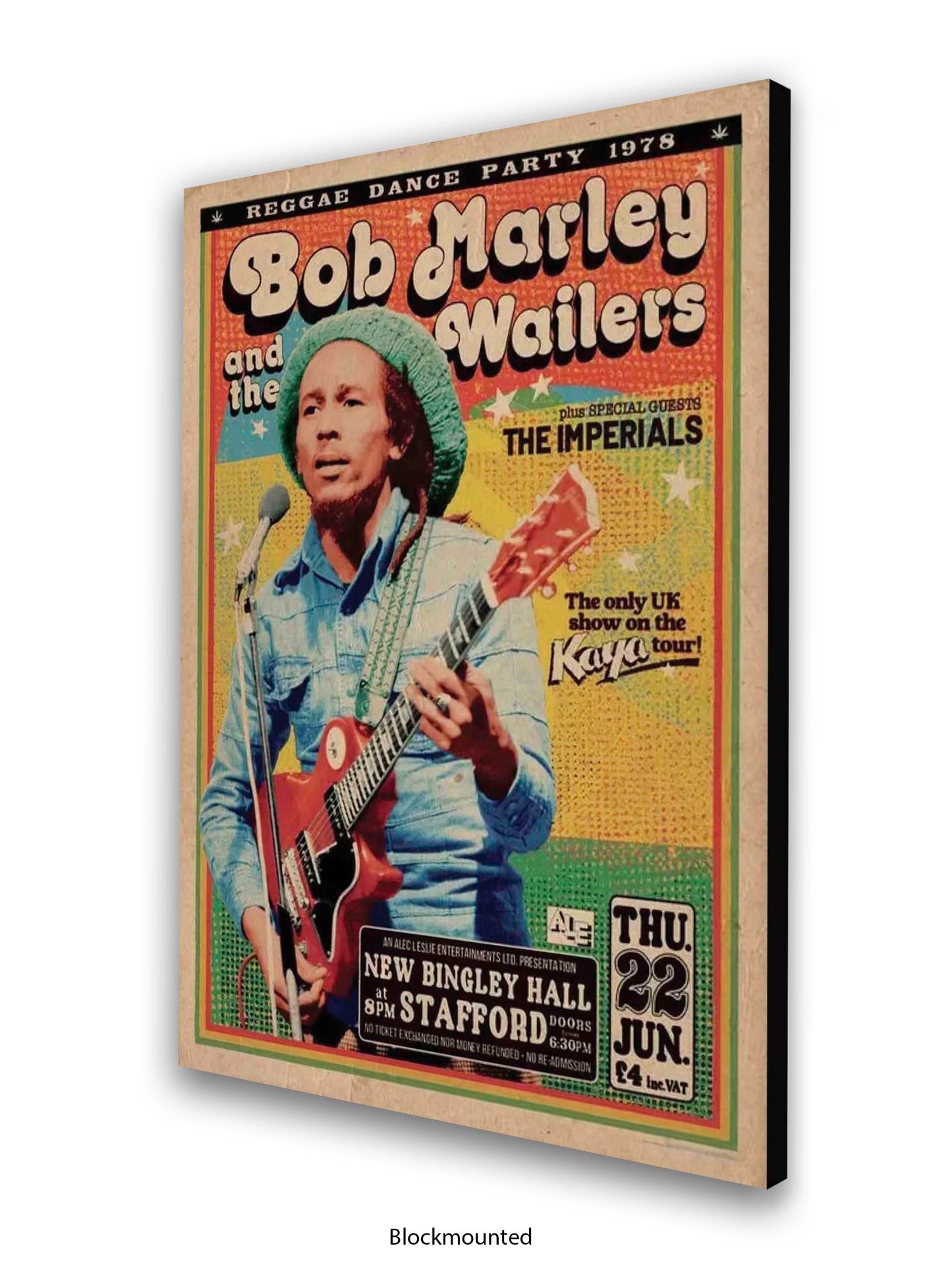 Bob Marley and The Wailers - Reggae Dance Party 1978 - Poster