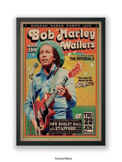 Bob Marley and The Wailers - Reggae Dance Party 1978 - Poster