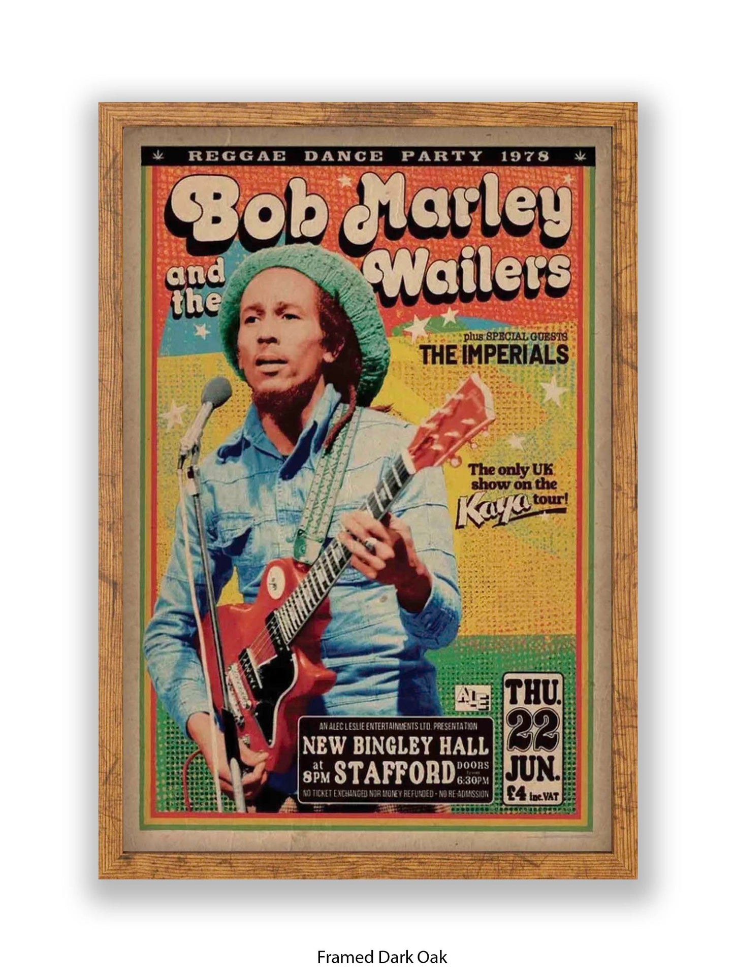 Bob Marley and The Wailers - Reggae Dance Party 1978 - Poster