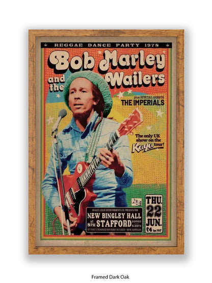 Bob Marley and The Wailers - Reggae Dance Party 1978 - Poster