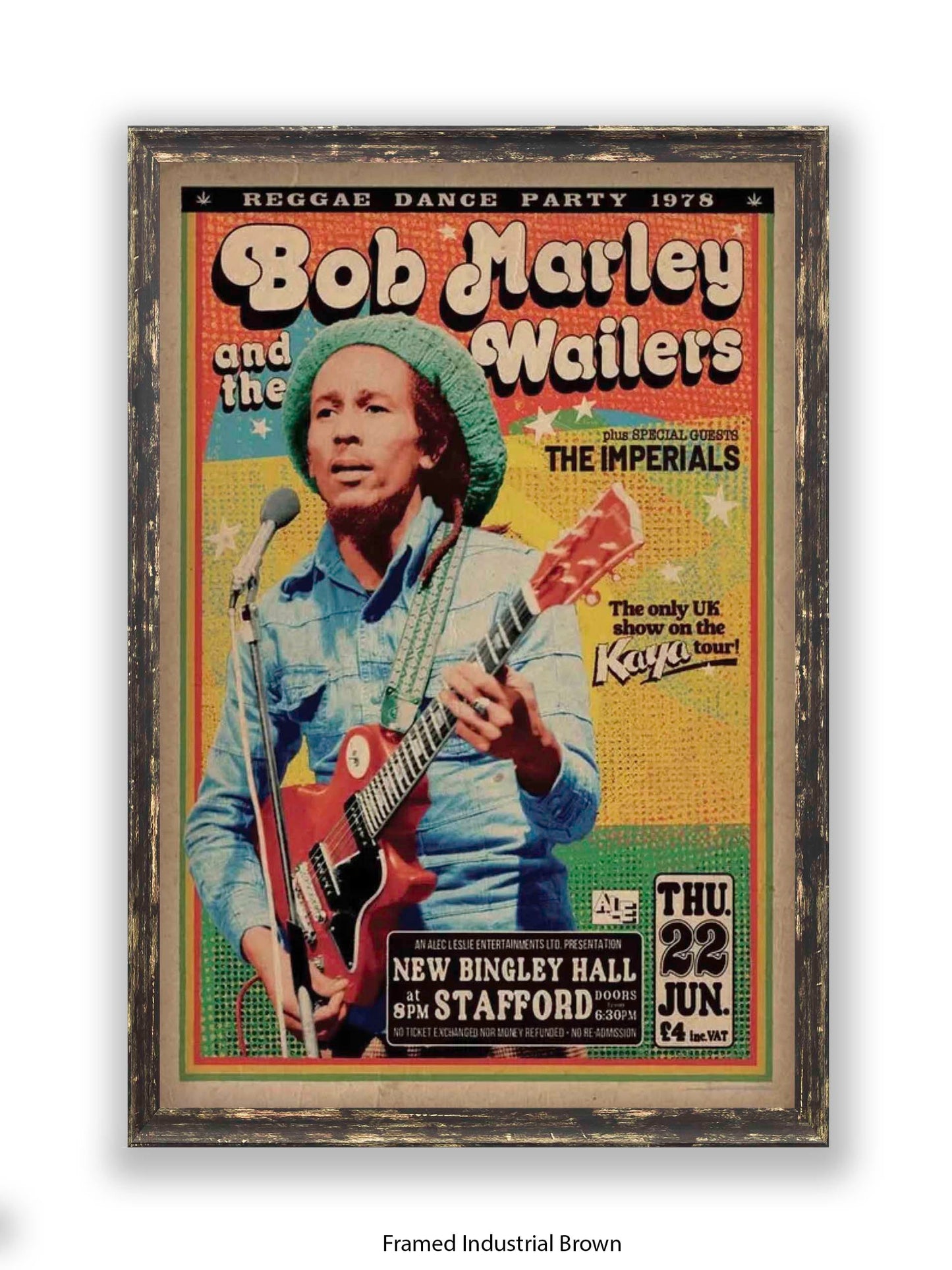 Bob Marley and The Wailers - Reggae Dance Party 1978 - Poster