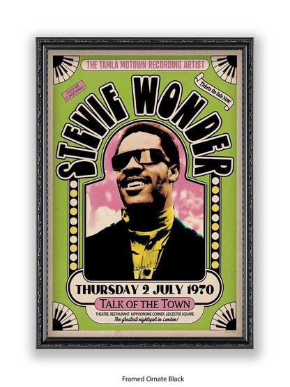 Stevie Wonder - Talk Of the Town - Poster