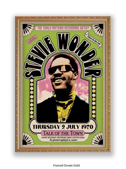 Stevie Wonder - Talk Of the Town - Poster