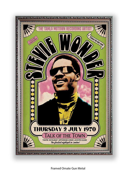Stevie Wonder - Talk Of the Town - Poster