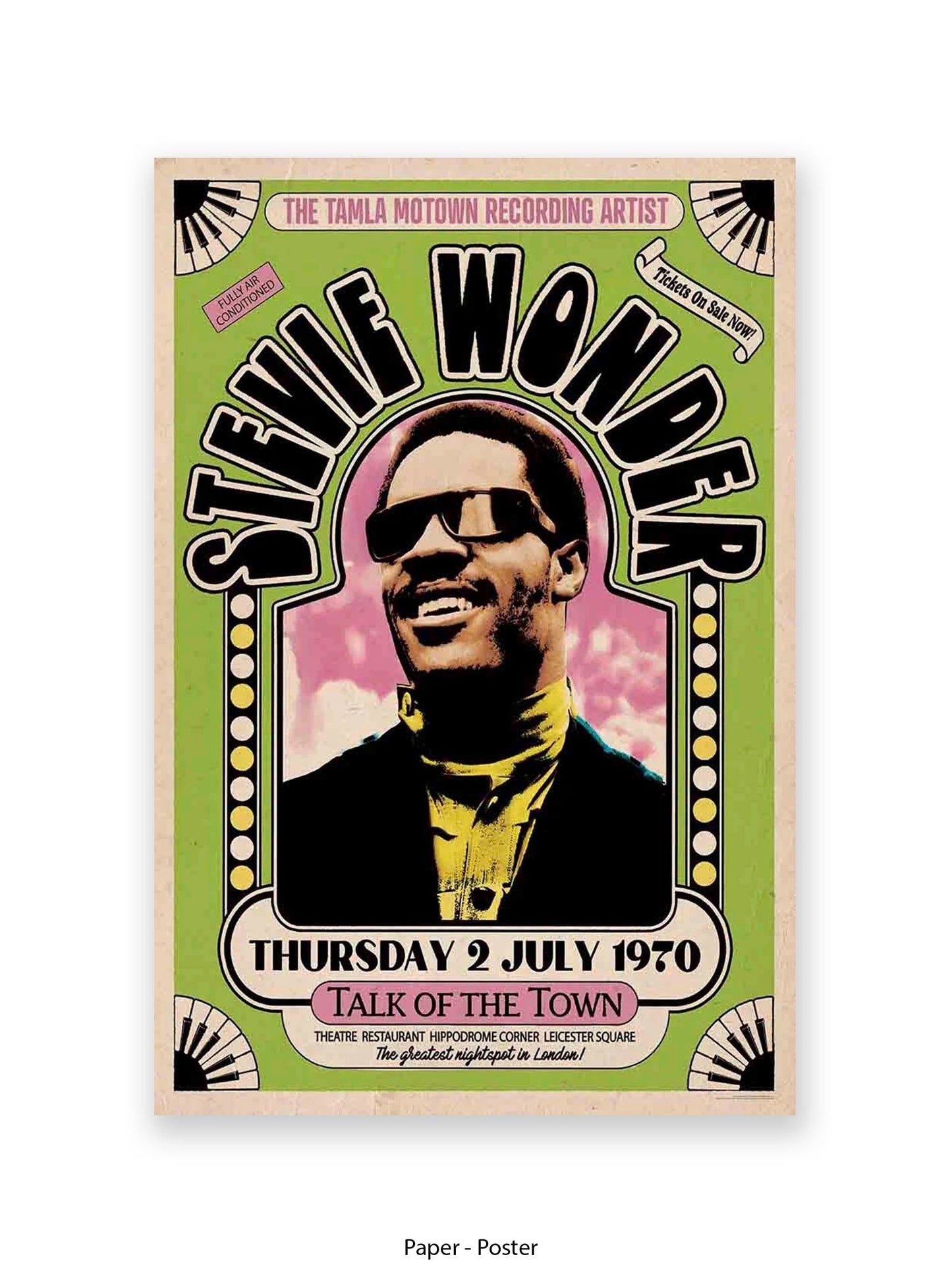 Stevie Wonder - Talk Of the Town - Poster
