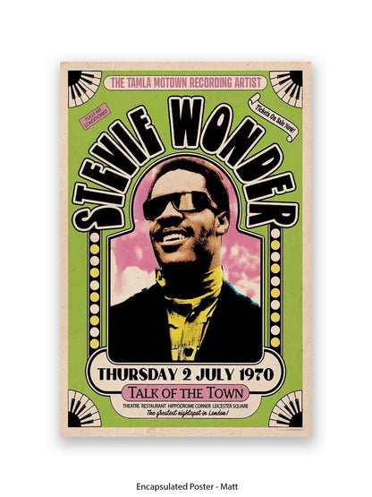 Stevie Wonder - Talk Of the Town - Poster