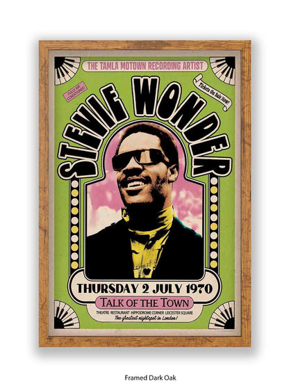 Stevie Wonder - Talk Of the Town - Poster