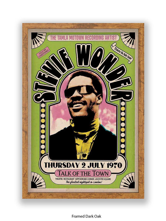 Stevie Wonder - Talk Of the Town - Poster