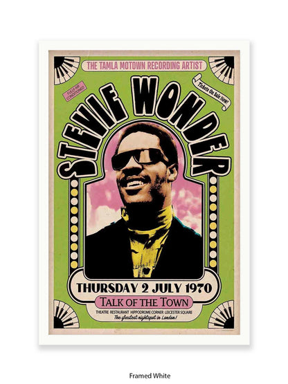 Stevie Wonder - Talk Of the Town - Poster