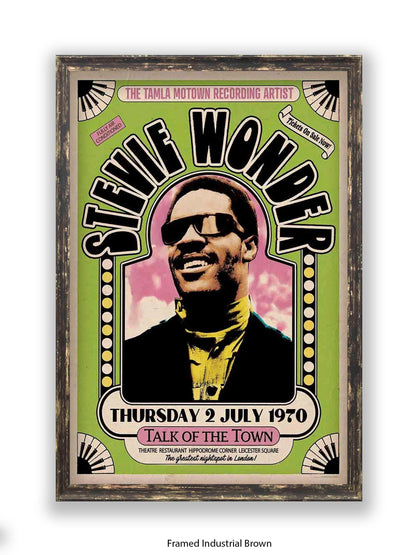 Stevie Wonder - Talk Of the Town - Poster