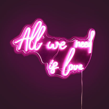All We Need Is Love - Acrylic LED