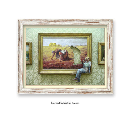 Cigarette Break  Out of the Frame Banksy Art Print