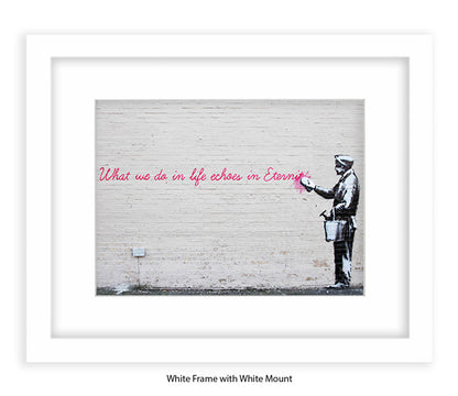 Eternity Echoes Banksy Art Print