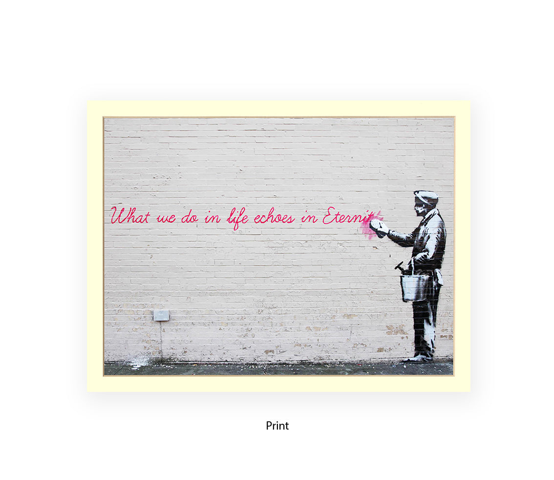 Eternity Echoes Banksy Art Print
