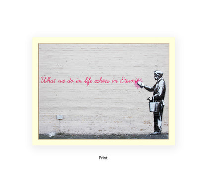 Eternity Echoes Banksy Art Print