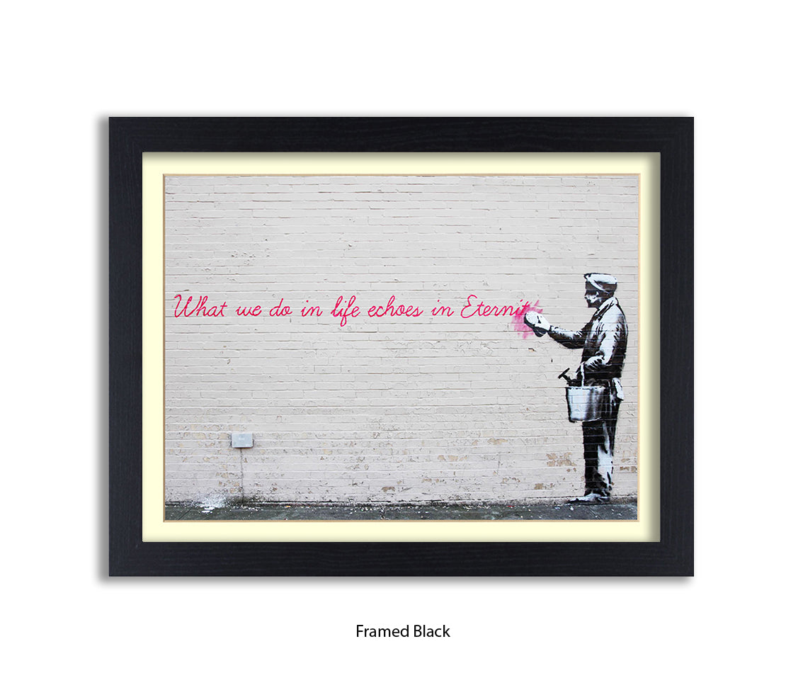 Eternity Echoes Banksy Art Print