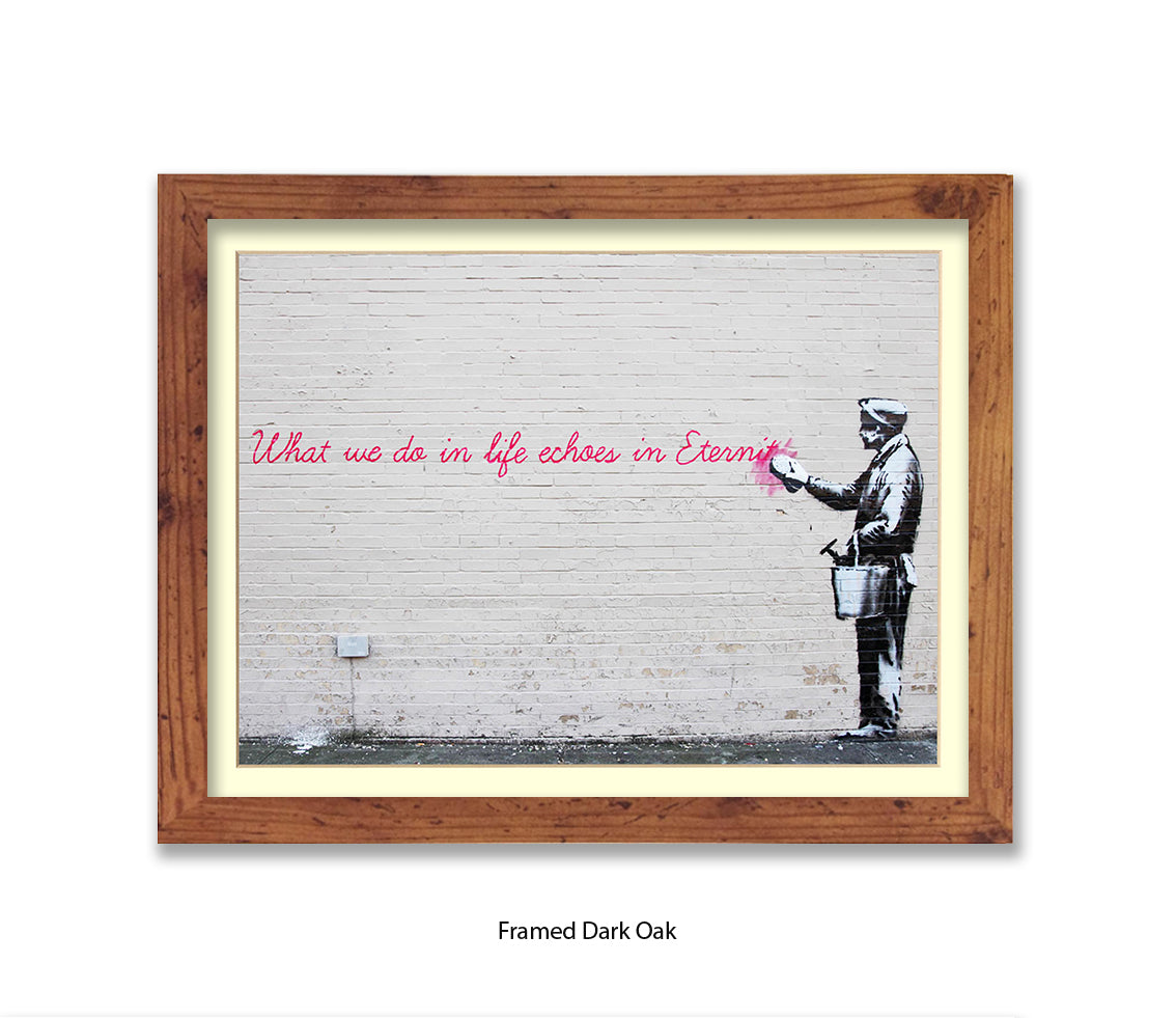 Eternity Echoes Banksy Art Print