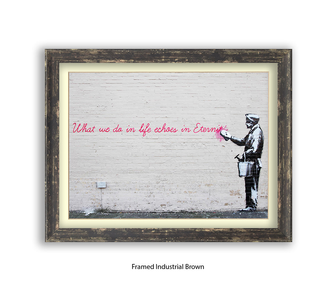 Eternity Echoes Banksy Art Print