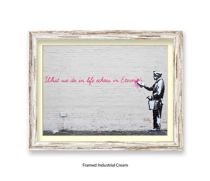 Eternity Echoes Banksy Art Print