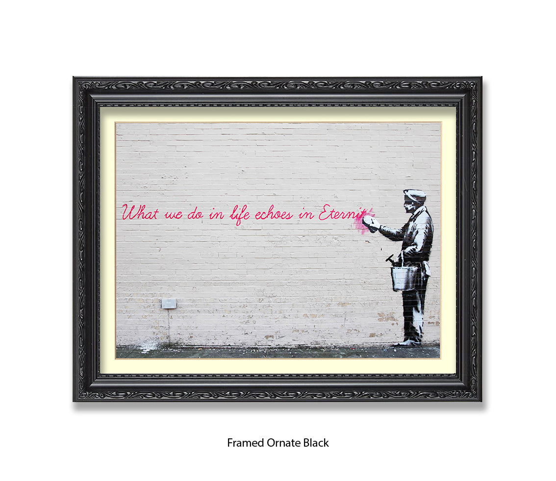 Eternity Echoes Banksy Art Print