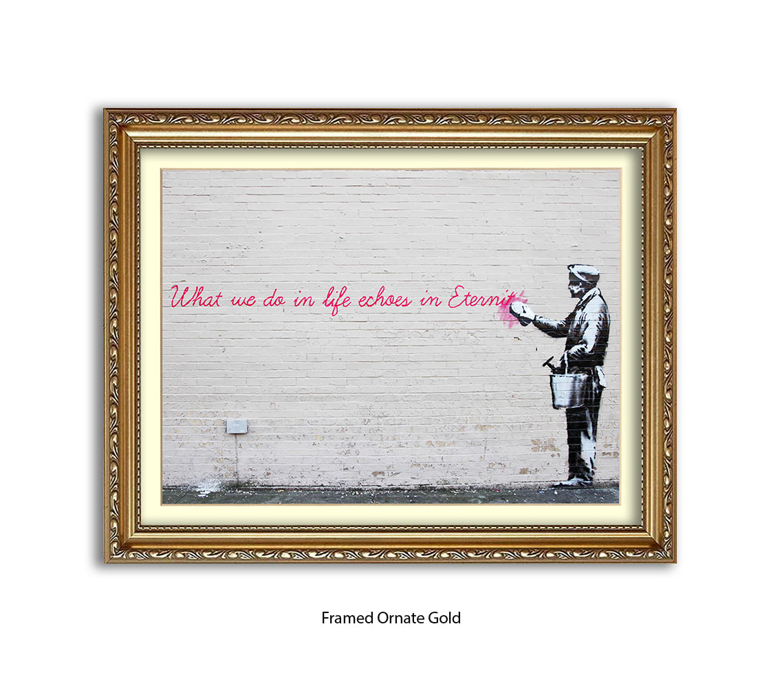 Eternity Echoes Banksy Art Print