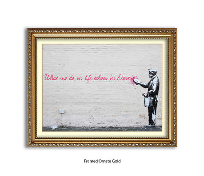Eternity Echoes Banksy Art Print